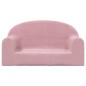 vidaXL Kindersofa 2-Sitzer Rosa Weich Plüsch vidaXL Kindersofa 2-Sitzer Rosa Weich Plüsch