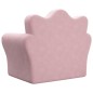 vidaXL Schlafsofa für Kinder Rosa Weich Plüsch vidaXL Schlafsofa für Kinder Rosa Weich Plüsch