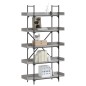 vidaXL Bücherregal 5 Böden Grau Sonoma 100x33x180,5 cm Holzwerkstoff vidaXL Bücherregal 5 Böden Grau Sonoma 100x33x180,5 cm Holzwerkstoff
