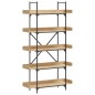 vidaXL Bücherregal 5 Böden Sonoma-Eiche 100x33x180,5 cm Holzwerkstoff vidaXL Bücherregal 5 Böden Sonoma-Eiche 100x33x180,5 cm Holzwerkstoff