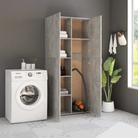 vidaXL Lagerschrank Betongrau 80x35,5x180 cm Holzwerkstoff