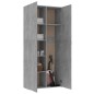 vidaXL Lagerschrank Betongrau 80x35,5x180 cm Holzwerkstoff vidaXL Lagerschrank Betongrau 80x35,5x180 cm Holzwerkstoff