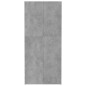 vidaXL Lagerschrank Betongrau 80x35,5x180 cm Holzwerkstoff vidaXL Lagerschrank Betongrau 80x35,5x180 cm Holzwerkstoff