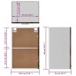 vidaXL Hängeschrank Grau Sonoma 39,5x31x60 cm Holzwerkstoff vidaXL Hängeschrank Grau Sonoma 39,5x31x60 cm Holzwerkstoff