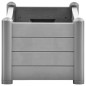 vidaXL Garten-Hochbeet PP Steingrau 100x43x35 cm vidaXL Garten-Hochbeet PP Steingrau 100x43x35 cm