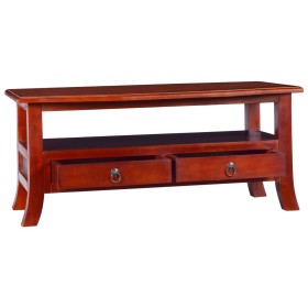 vidaXL Couchtisch Klassisch Braun 90x50x40 cm Massivholz Mahagoni 