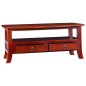 vidaXL Couchtisch Klassisch Braun 90x50x40 cm Massivholz Mahagoni vidaXL Couchtisch Klassisch Braun 90x50x40 cm Massivholz Mahagoni