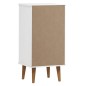vidaXL Schubladenschrank MOLDE Weiß 40x35x82 cm Massivholz Kiefer vidaXL Schubladenschrank MOLDE Weiß 40x35x82 cm Massivholz Kiefer