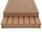 vidaXL WPC Massive Terrassendielen mit Zubehör 10 m² 2,2 m Teak vidaXL WPC Massive Terrassendielen mit Zubehör 10 m² 2,2 m Teak