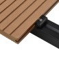 vidaXL WPC Massive Terrassendielen mit Zubehör 10 m² 2,2 m Teak vidaXL WPC Massive Terrassendielen mit Zubehör 10 m² 2,2 m Teak
