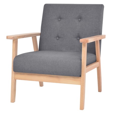 vidaXL Sessel Dunkelgrau Stoff 