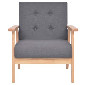 vidaXL Sessel Dunkelgrau Stoff 
