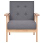 vidaXL Sessel Dunkelgrau Stoff vidaXL Sessel Dunkelgrau Stoff