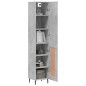 Highboard Betongrau 34,5x34x180 cm Holzwerkstoff Highboard Betongrau 34,5x34x180 cm Holzwerkstoff