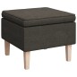 vidaXL Schaukelsessel mit Hocker Dunkelgrau Stoff vidaXL Schaukelsessel mit Hocker Dunkelgrau Stoff