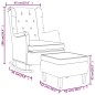 vidaXL Schaukelsessel mit Hocker Dunkelgrau Stoff vidaXL Schaukelsessel mit Hocker Dunkelgrau Stoff