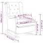 vidaXL Schaukelsessel mit Hocker Dunkelgrau Stoff vidaXL Schaukelsessel mit Hocker Dunkelgrau Stoff
