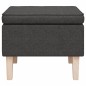 vidaXL Hocker mit Holzbeinen Dunkelgrau Stoff vidaXL Hocker mit Holzbeinen Dunkelgrau Stoff
