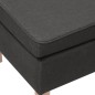 vidaXL Hocker mit Holzbeinen Dunkelgrau Stoff vidaXL Hocker mit Holzbeinen Dunkelgrau Stoff