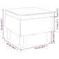 vidaXL Hocker mit Holzbeinen Dunkelgrau Stoff vidaXL Hocker mit Holzbeinen Dunkelgrau Stoff