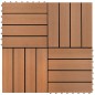 vidaXL 22 Stk. Terrassenfliesen 30 x 30 cm 2 qm WPC Braun vidaXL 22 Stk. Terrassenfliesen 30 x 30 cm 2 qm WPC Braun