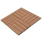 vidaXL 22 Stk. Terrassenfliesen 30 x 30 cm 2 qm WPC Braun vidaXL 22 Stk. Terrassenfliesen 30 x 30 cm 2 qm WPC Braun