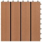 vidaXL 22 Stk. Terrassenfliesen 30 x 30 cm 2 qm WPC Braun vidaXL 22 Stk. Terrassenfliesen 30 x 30 cm 2 qm WPC Braun