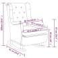 vidaXL Schaukelsessel mit Hocker Hellgrau Stoff vidaXL Schaukelsessel mit Hocker Hellgrau Stoff