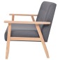 vidaXL Sofa 2-Sitzer Stoff Dunkelgrau vidaXL Sofa 2-Sitzer Stoff Dunkelgrau