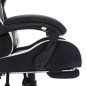 vidaXL Gaming-Stuhl mit RGB LED-Leuchten Weiß und Schwarz Kunstleder vidaXL Gaming-Stuhl mit RGB LED-Leuchten Weiß und Schwarz Kunstleder