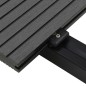 vidaXL WPC Massive Terrassendielen mit Zubehör 15 m² 4 m Grau vidaXL WPC Massive Terrassendielen mit Zubehör 15 m² 4 m Grau