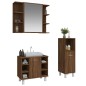 vidaXL 3-tlg. Badmöbel-Set Braun Eichen-Optik Holzwerkstoff vidaXL 3-tlg. Badmöbel-Set Braun Eichen-Optik Holzwerkstoff