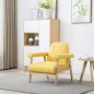 vidaXL Sessel Gelb Stoff vidaXL Sessel Gelb Stoff