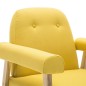 vidaXL Sessel Gelb Stoff vidaXL Sessel Gelb Stoff