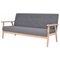 vidaXL Sofa-Set 2-tlg. Stoff Dunkelgrau vidaXL Sofa-Set 2-tlg. Stoff Dunkelgrau