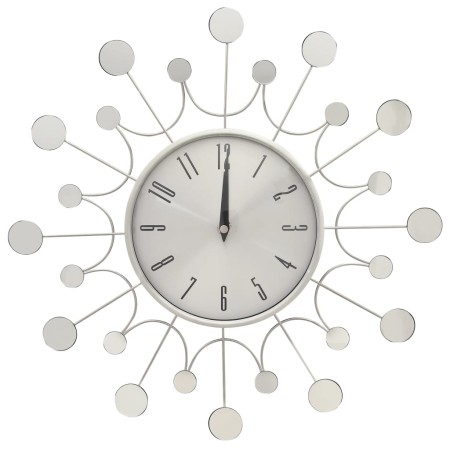 vidaXL Wanduhr Silbern 40 cm Metall