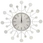 vidaXL Wanduhr Silbern 40 cm Metall vidaXL Wanduhr Silbern 40 cm Metall