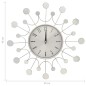 vidaXL Wanduhr Silbern 40 cm Metall vidaXL Wanduhr Silbern 40 cm Metall