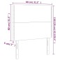 vidaXL Kopfteile 2 Stk. Dunkelblau 80x5x78/88 cm Samt vidaXL Kopfteile 2 Stk. Dunkelblau 80x5x78/88 cm Samt