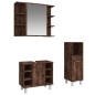 vidaXL 3-tlg. Badmöbel-Set Räuchereiche Holzwerkstoff vidaXL 3-tlg. Badmöbel-Set Räuchereiche Holzwerkstoff