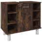 vidaXL 3-tlg. Badmöbel-Set Räuchereiche Holzwerkstoff vidaXL 3-tlg. Badmöbel-Set Räuchereiche Holzwerkstoff