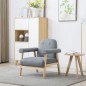 vidaXL Sessel Hellgrau Stoff vidaXL Sessel Hellgrau Stoff