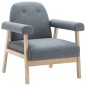 vidaXL Sessel Hellgrau Stoff vidaXL Sessel Hellgrau Stoff