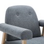vidaXL Sessel Hellgrau Stoff vidaXL Sessel Hellgrau Stoff