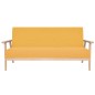 vidaXL 3-Sitzer Sofa Stoff Gelb vidaXL 3-Sitzer Sofa Stoff Gelb