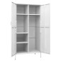 vidaXL Kleiderschrank Weiß 90x50x180 cm Stahl vidaXL Kleiderschrank Weiß 90x50x180 cm Stahl