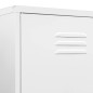 vidaXL Kleiderschrank Weiß 90x50x180 cm Stahl vidaXL Kleiderschrank Weiß 90x50x180 cm Stahl