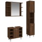 vidaXL 3-tlg. Badmöbel-Set Braun Eichen-Optik Holzwerkstoff vidaXL 3-tlg. Badmöbel-Set Braun Eichen-Optik Holzwerkstoff