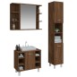 vidaXL 3-tlg. Badmöbel-Set Braun Eichen-Optik Holzwerkstoff vidaXL 3-tlg. Badmöbel-Set Braun Eichen-Optik Holzwerkstoff