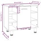 vidaXL 3-tlg. Badmöbel-Set Braun Eichen-Optik Holzwerkstoff vidaXL 3-tlg. Badmöbel-Set Braun Eichen-Optik Holzwerkstoff